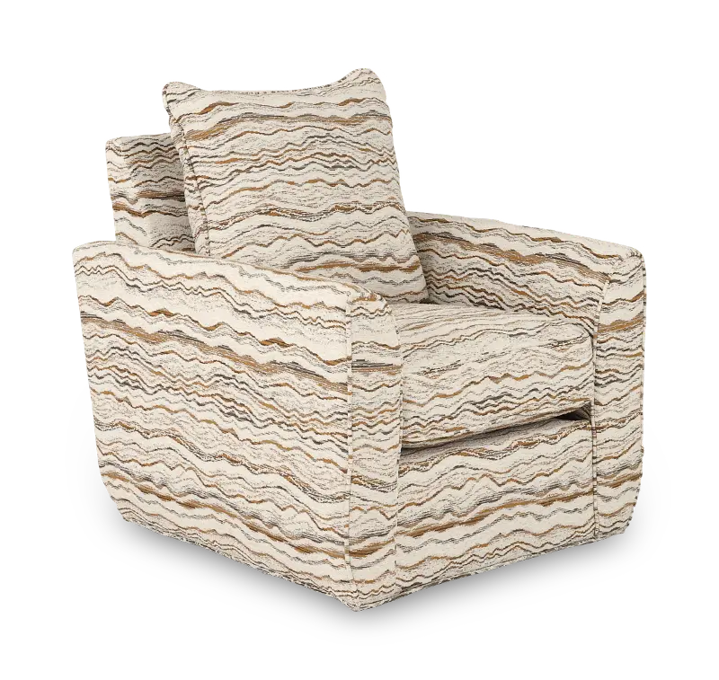 Dodge Cream and Gray Accent Chair