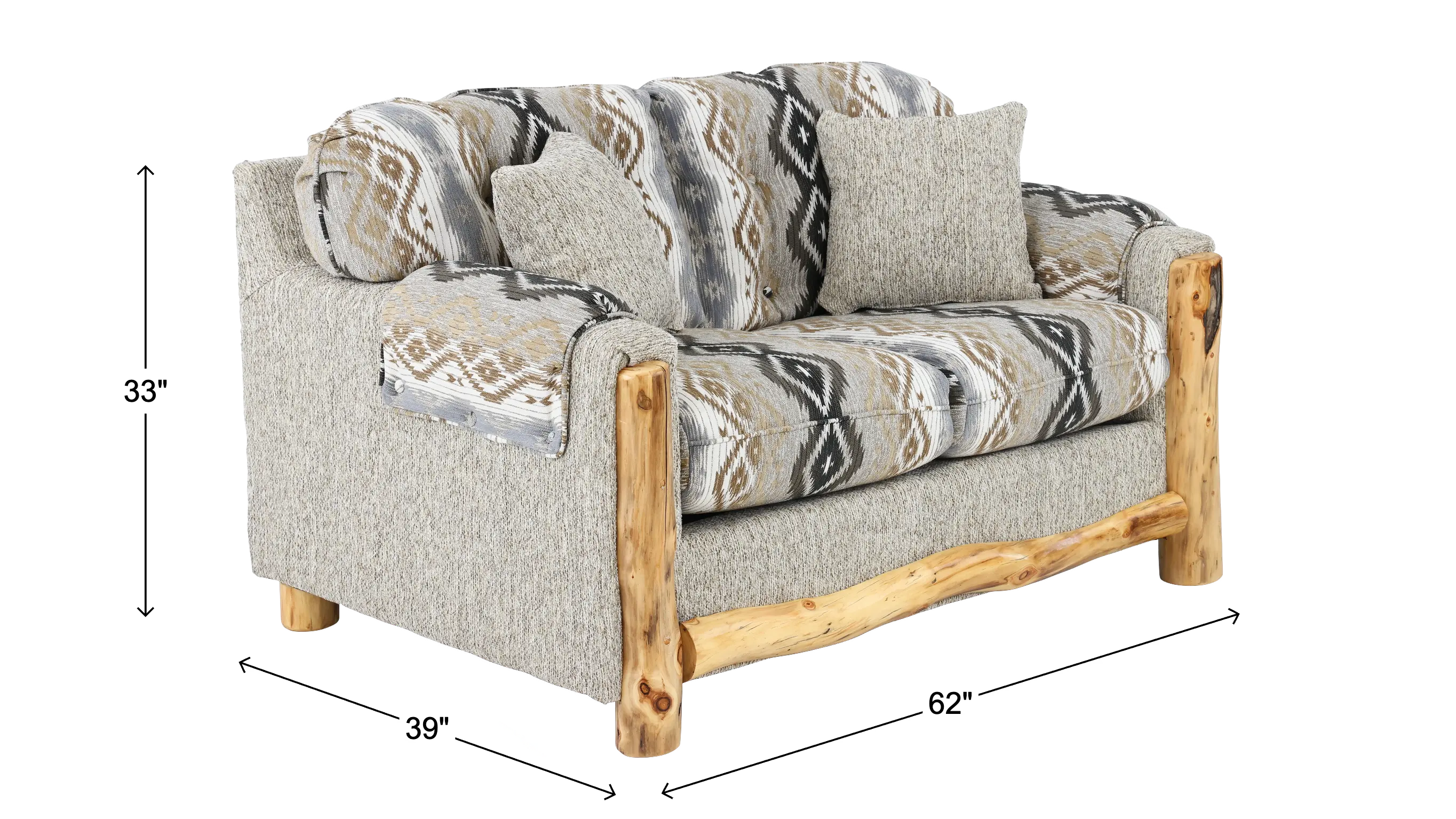 Aspen Granite Gray Loveseat-4