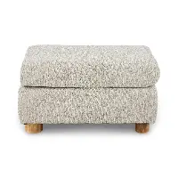 Aspen Granite Gray Ottoman