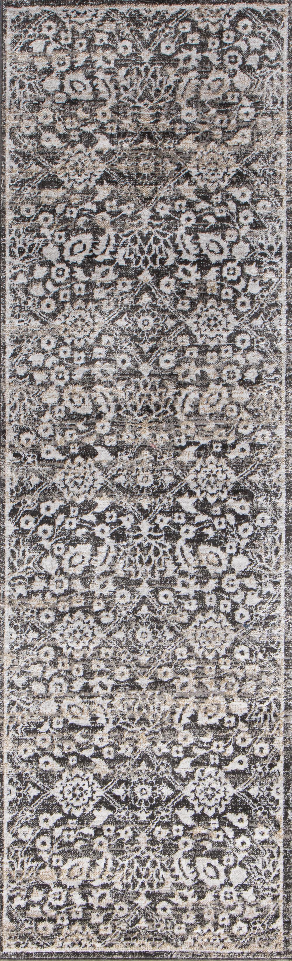 Bryce Gray Transitional Runner Rug