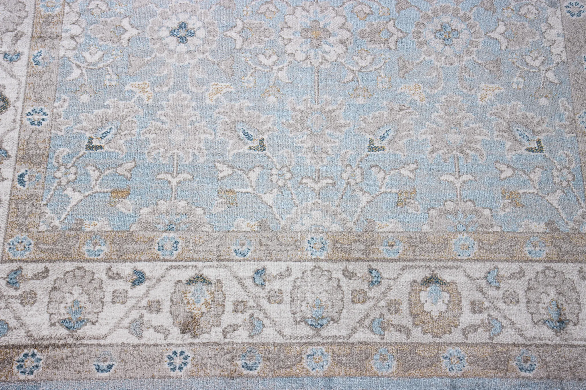 A181-LBL-4X6-ASH313 Bonny Light Blue Transitional 4 x 6 Area Rug-6