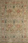 R128-LGN-4X6-HG102 Hastings Light Green Floral 4 x 6 Wool Area Rug