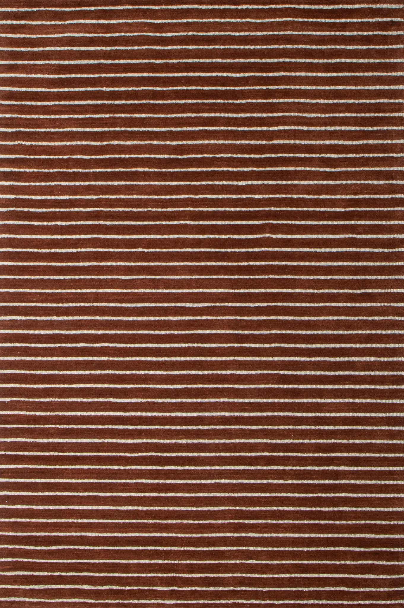 S176-HEN-9X12-ALM71 Brentwood 9 x 12 Henna Red Stripe Area Rug-1