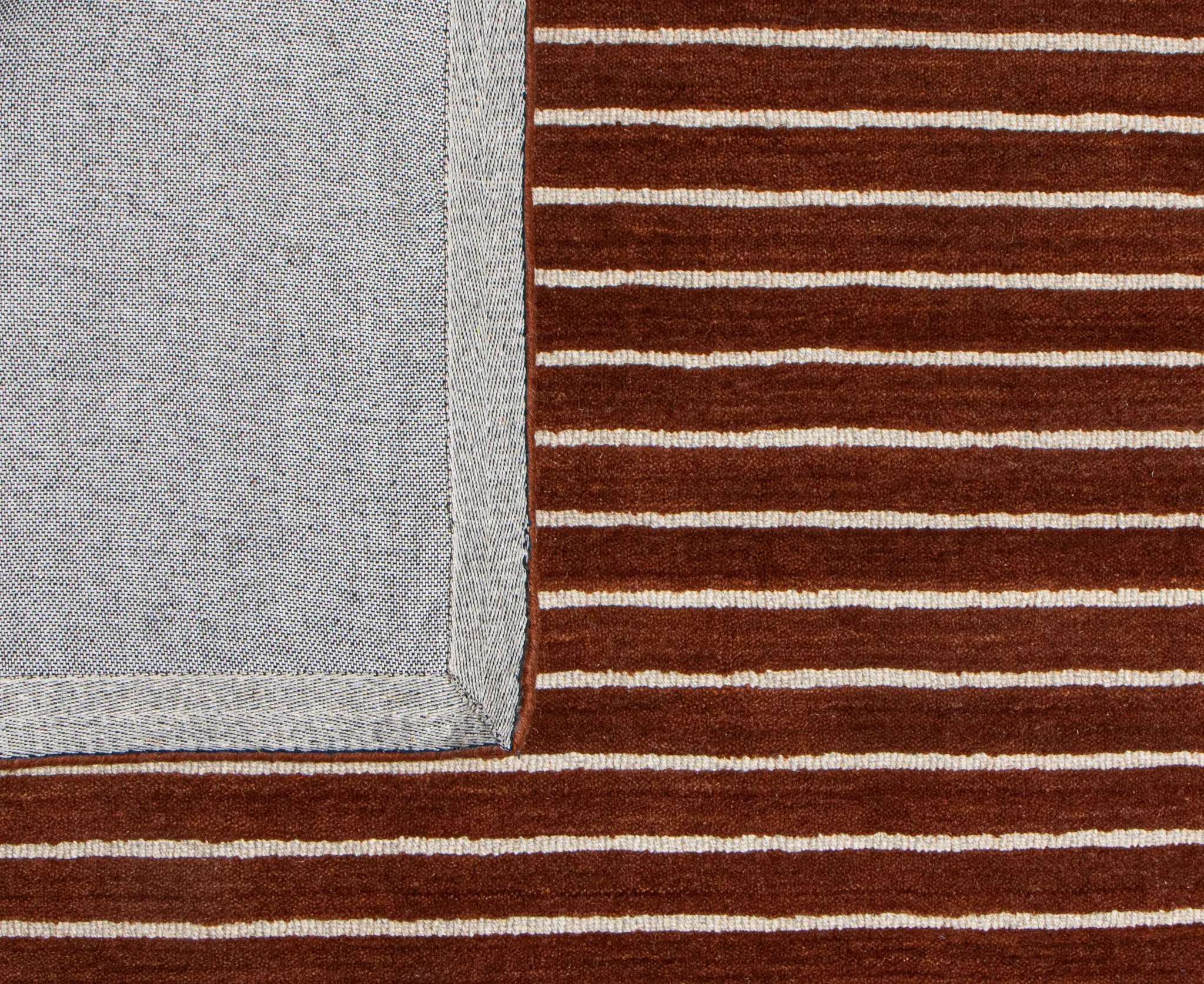 S176-HEN-9X12-ALM71 Brentwood 9 x 12 Henna Red Stripe Area Rug-5