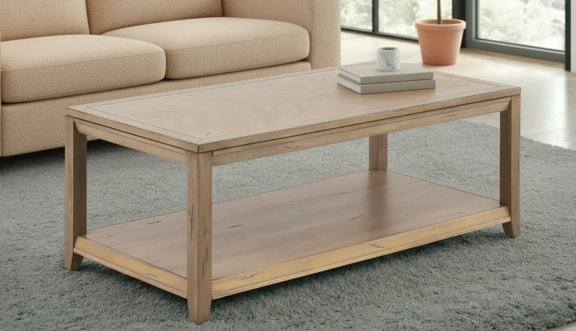 Sugar Creek Brown Coffee Table-2
