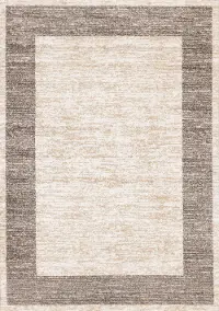 Century 8 x 11 Beige and Gray Border Area Rug