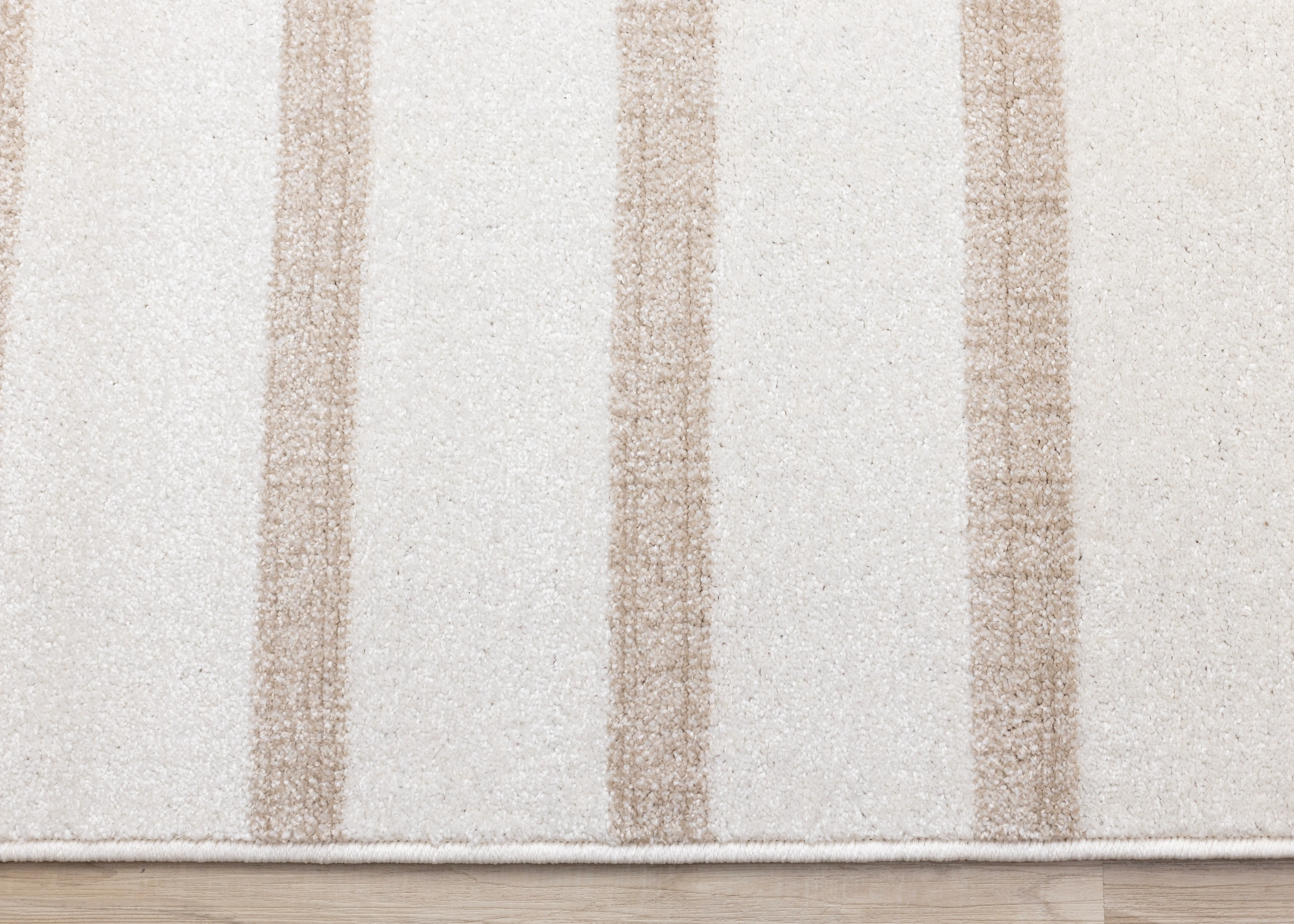 Century 7 x 10 Cream and Beige Striped Area Rug-5