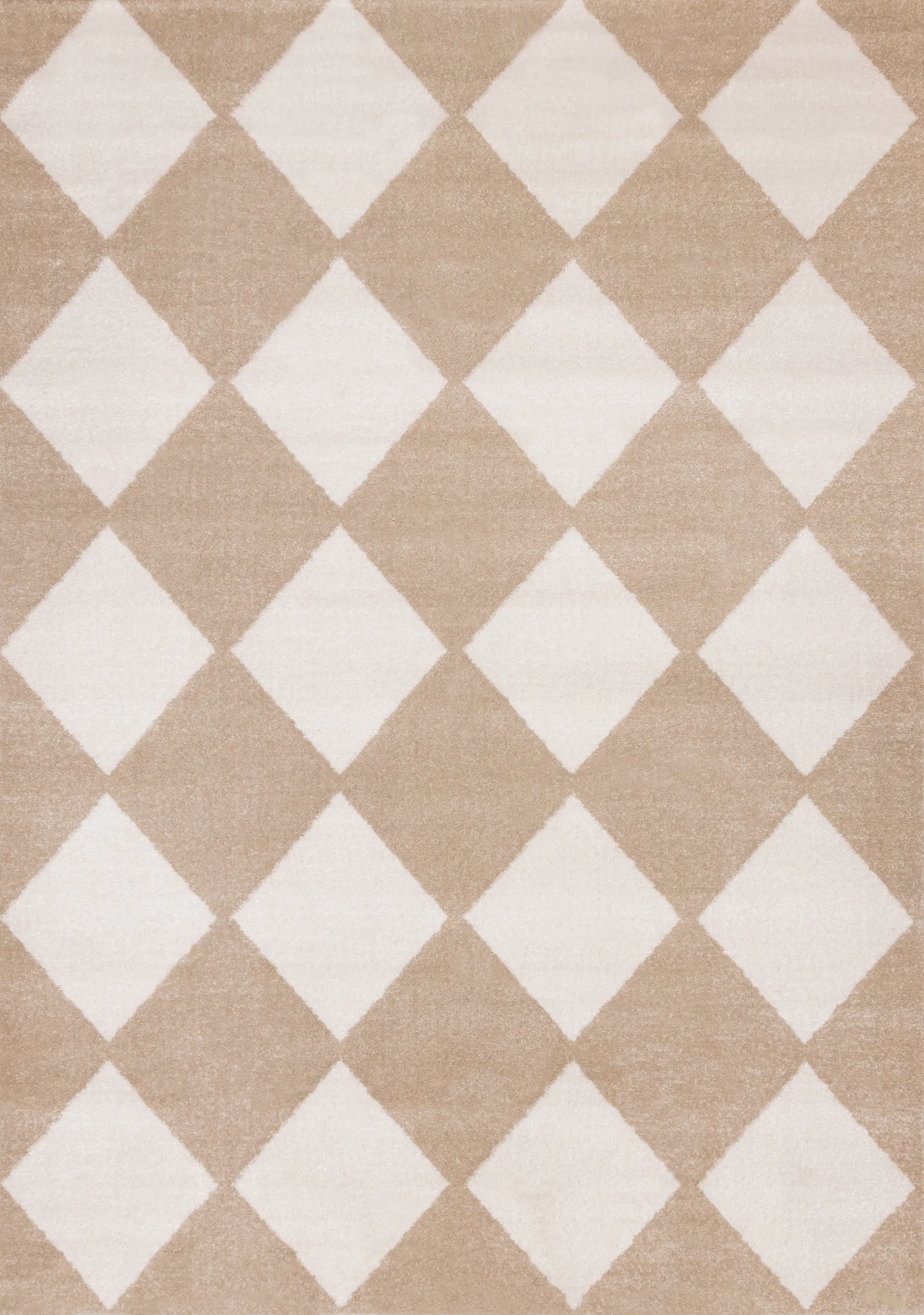 Century 7 x 10 Beige and Cream Diamond Area Rug-1