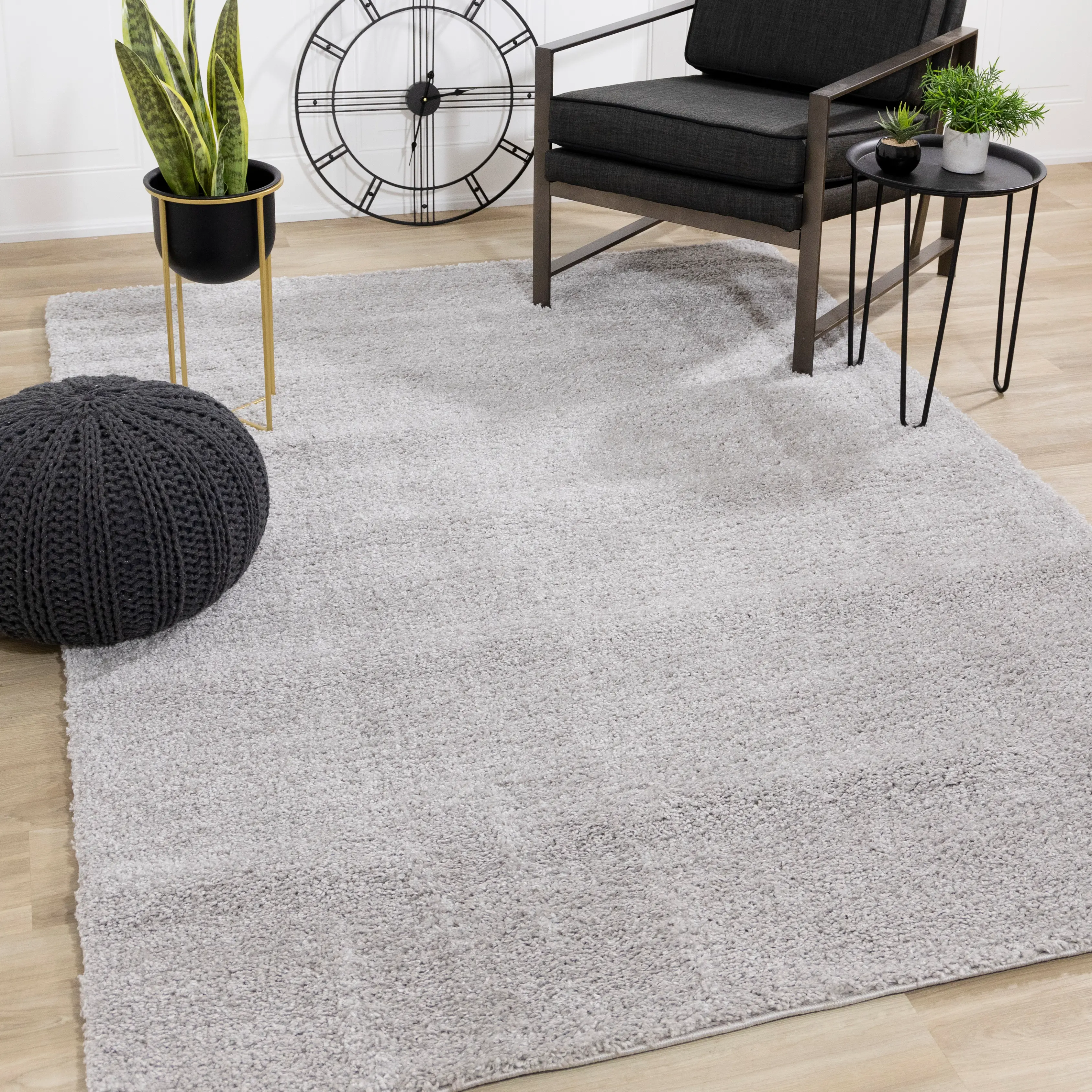 Pascal Gray 7 x 10 Shag Area Rug-2