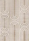 Leo Beige and Cream Arches 5 x 8 Area Rug