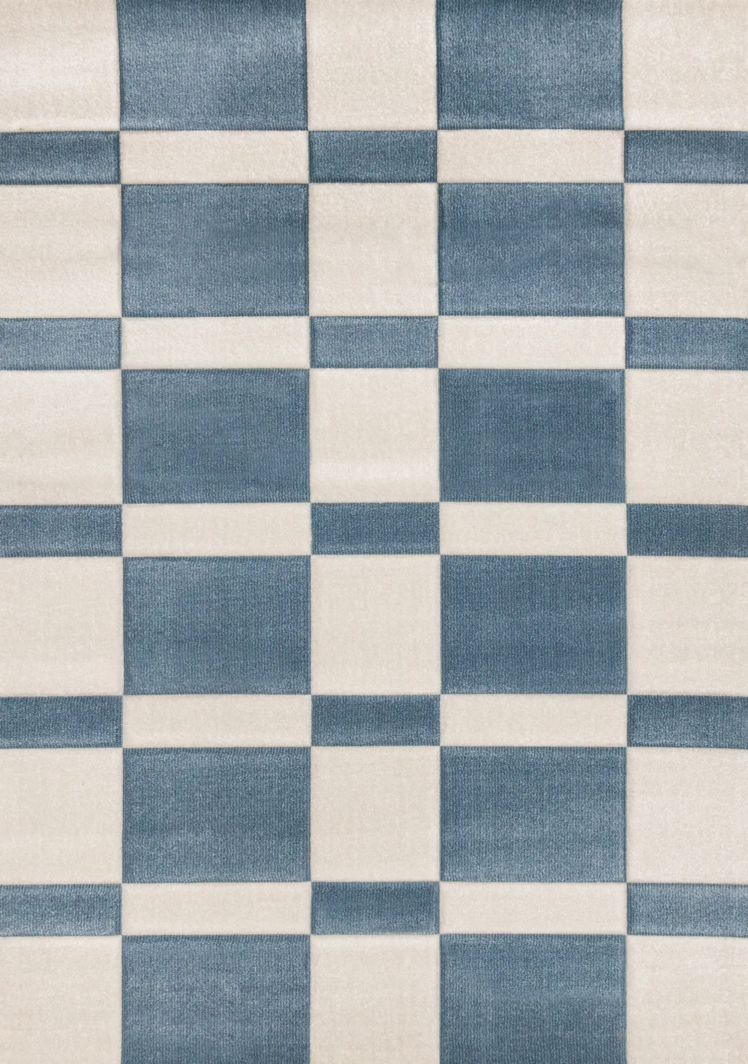 Folio Blue and White Geometric 8 x 11 Area Rug-1
