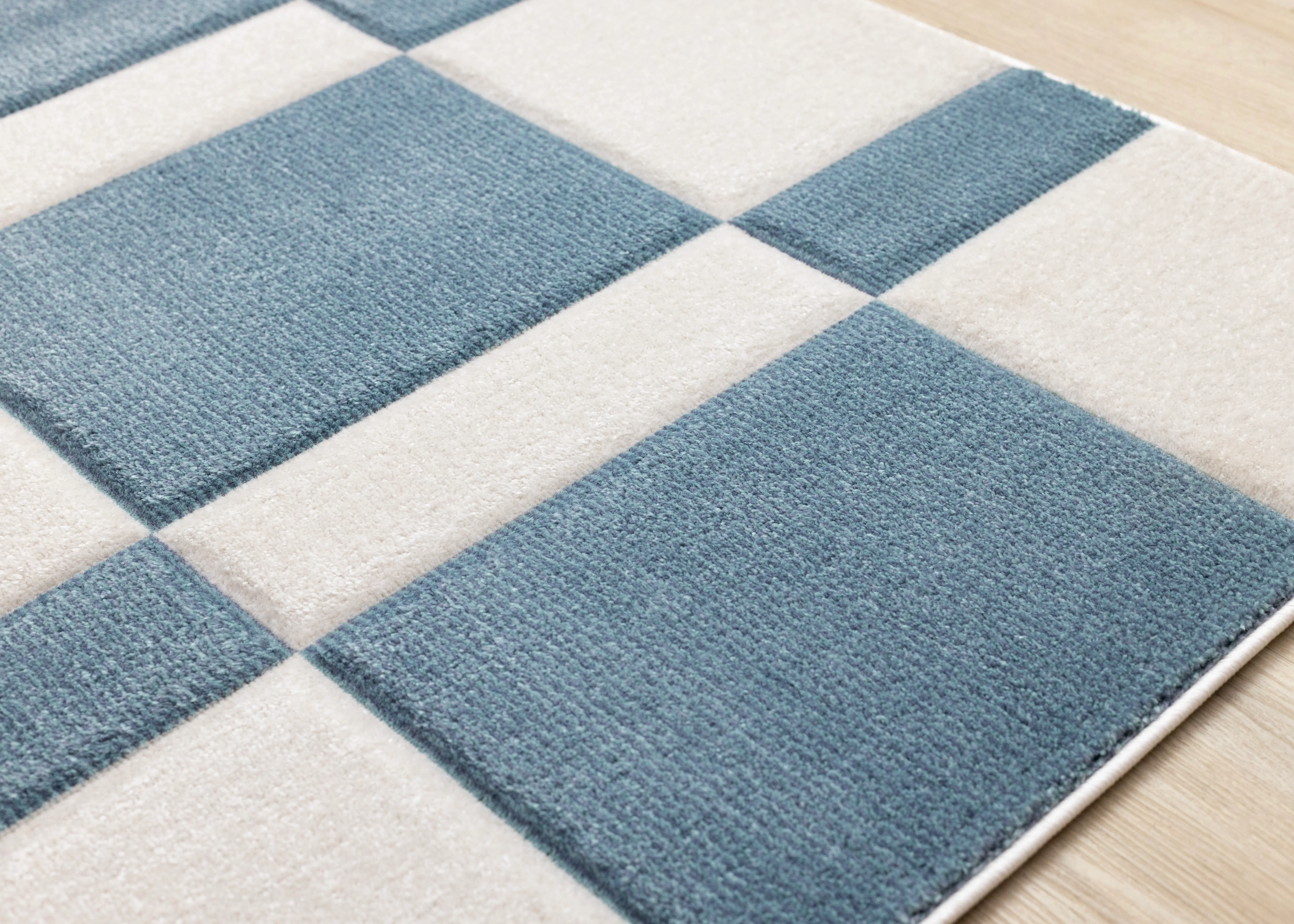 Folio Blue and White Geometric 8 x 11 Area Rug-4
