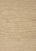 Naturals Beige Intricate Weave 8 x 11 Jute Rug