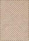 Himalaya Taupe Checkered 5 x 8 Area Rug