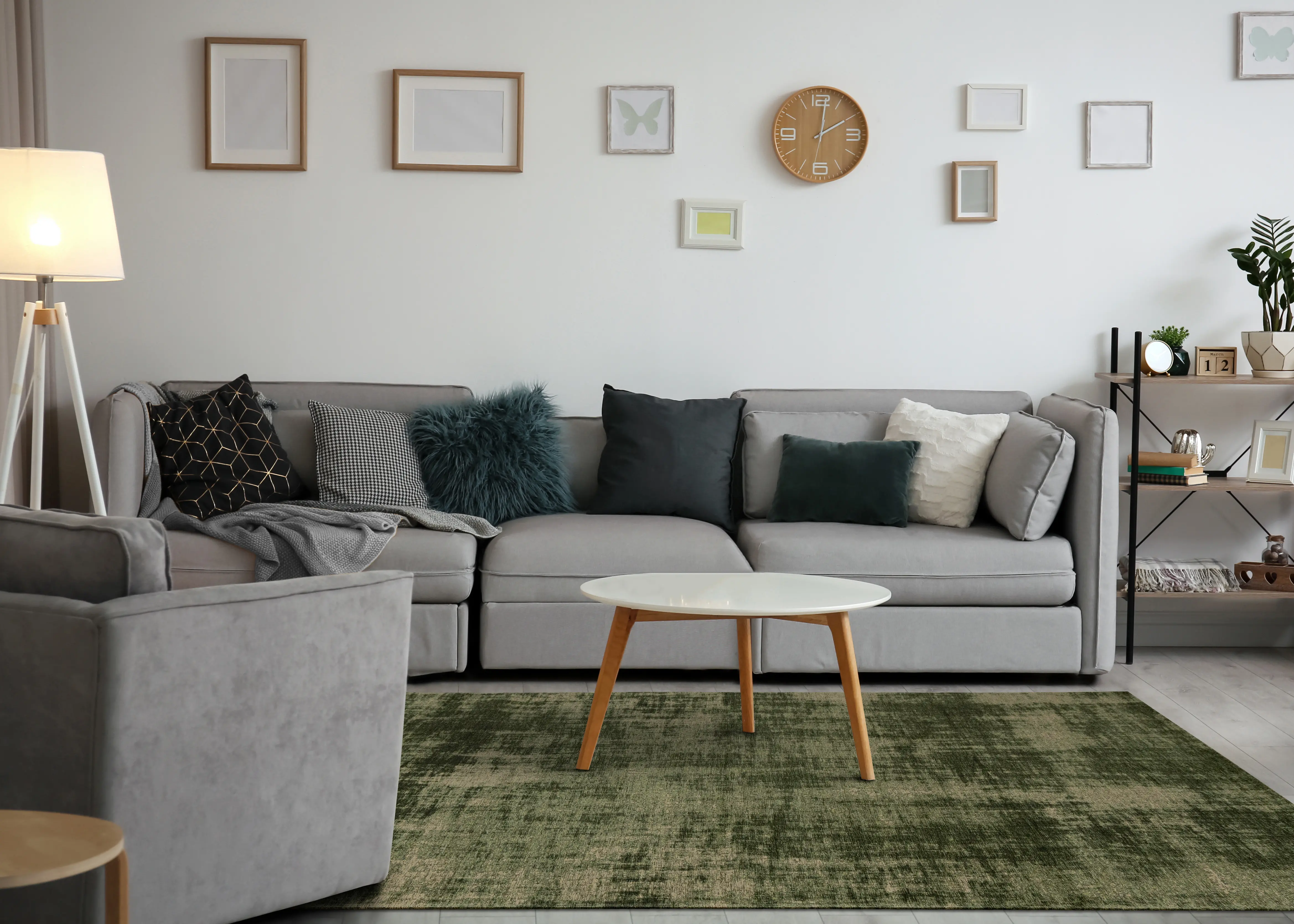 Cathedral Dark Green 5 x 8 Area Rug-3