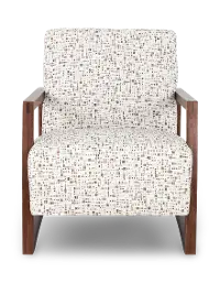 Wilshire Bark Upholstered and Wood Accent Chair