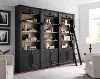Willow Lane Black 3 Piece Bookcase with Ladder