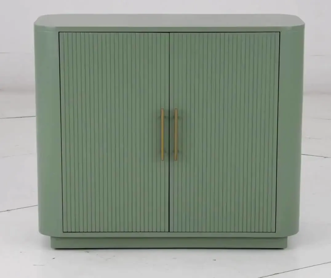 Julia Aqua Green 2-Door Cabinet-9