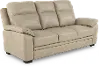 Aura Cream Leather Sofa