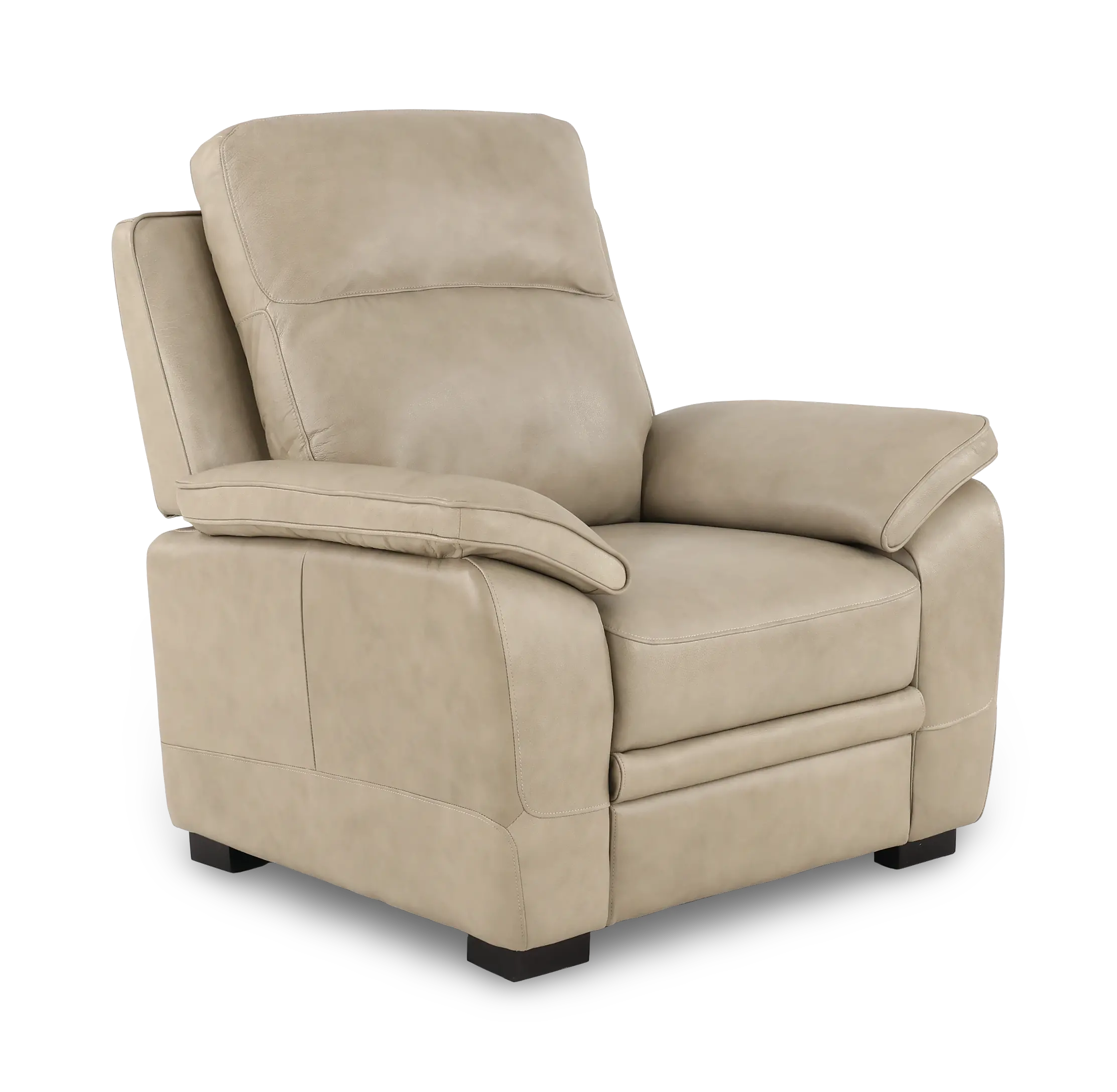 Aura Cream Leather Chair-1