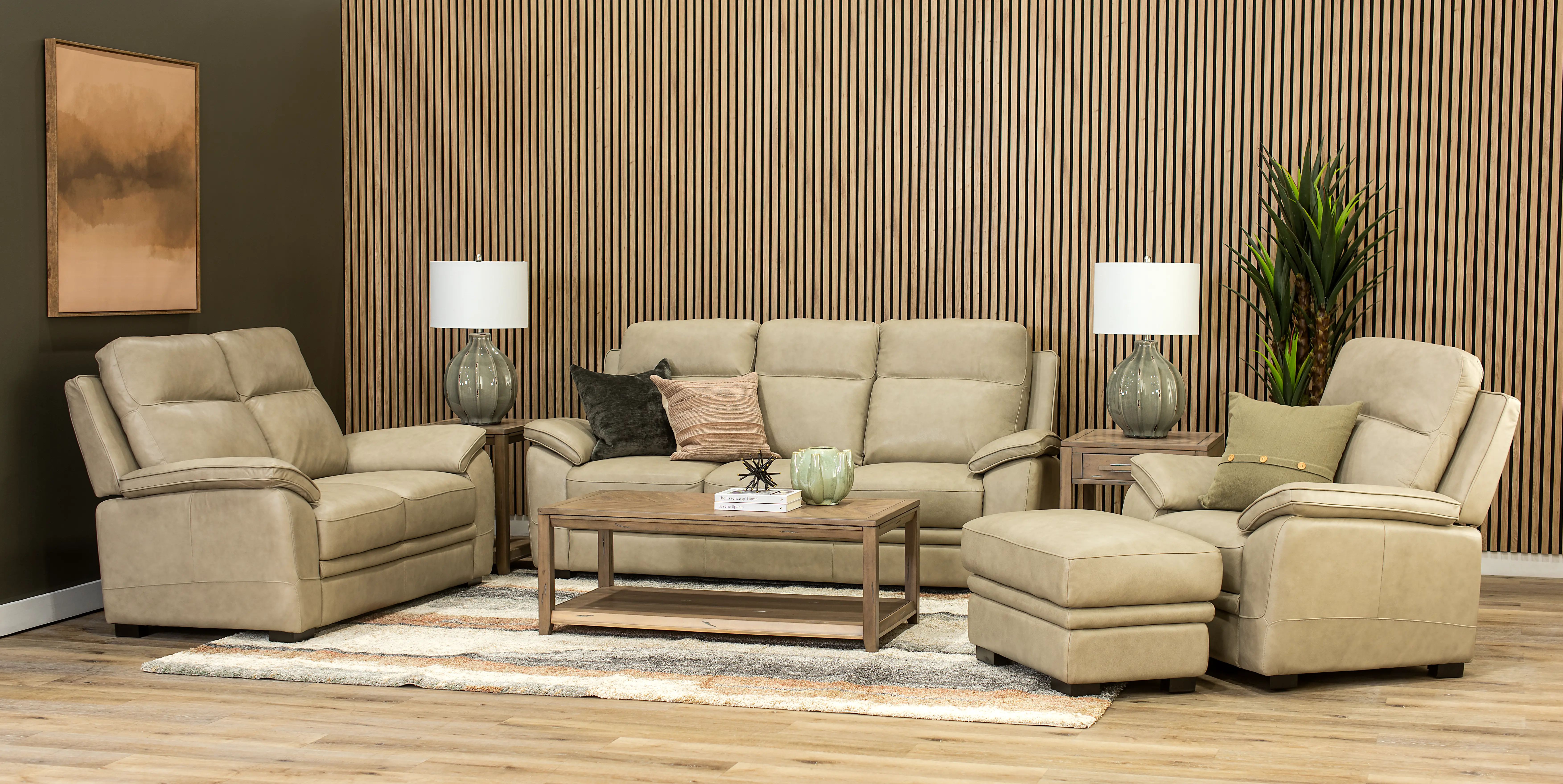 Aura Cream Leather Chair-11