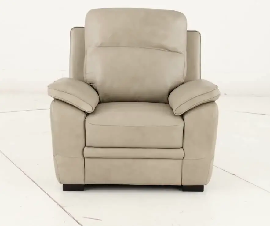 Aura Cream Leather Chair-9