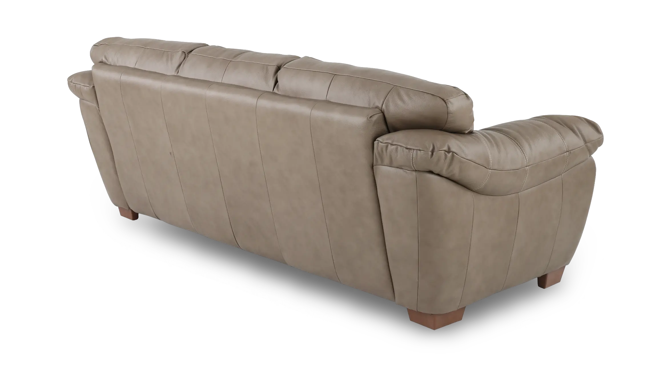 Clay Taupe Leather Sofa-5