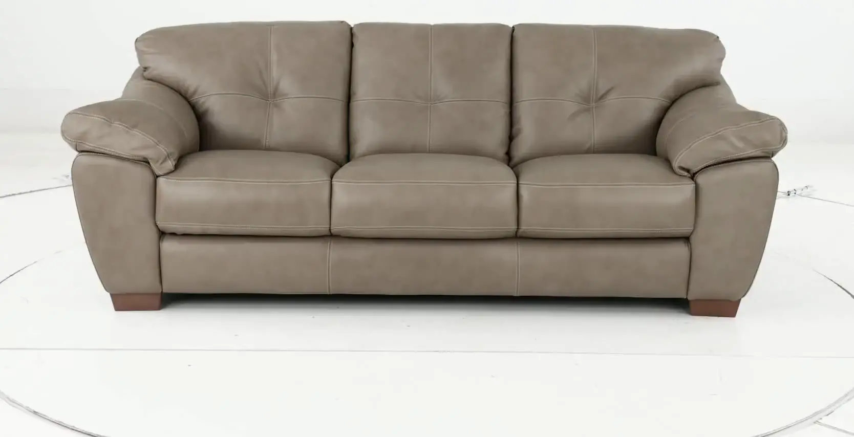 Clay Taupe Leather Sofa-8