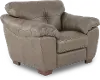 Clay Taupe Leather Chair