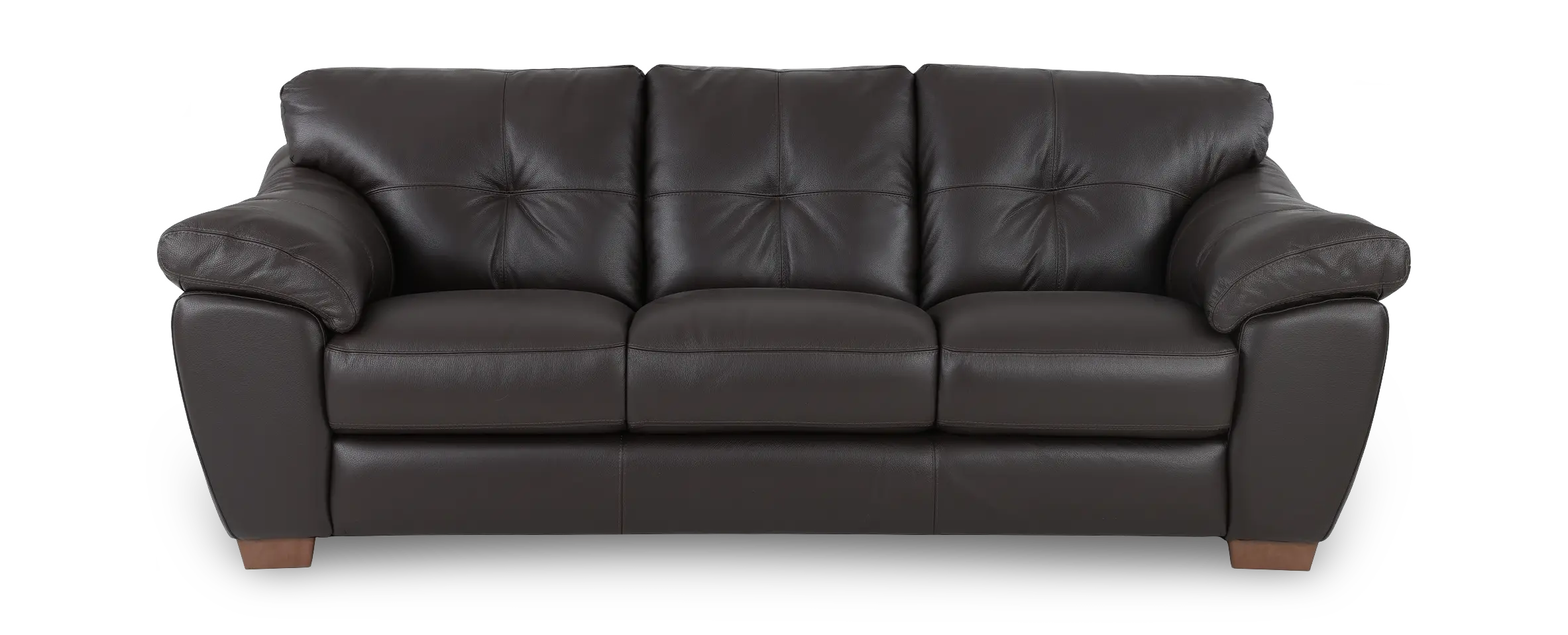 Clay Dark Brown Leather Sofa-4