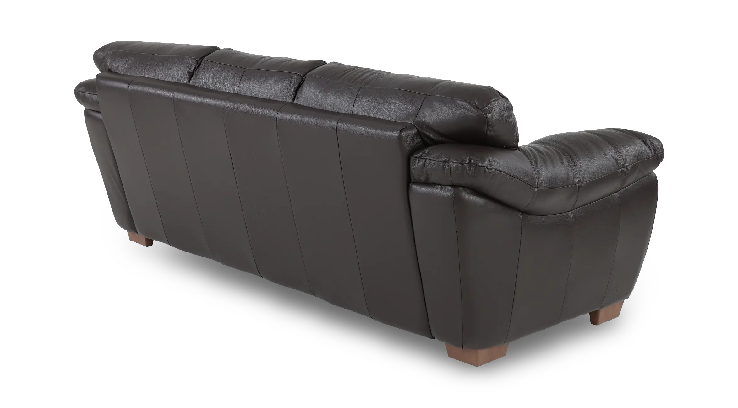 Clay Dark Brown Leather Sofa-5
