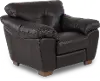Clay Dark Brown Leather Chair