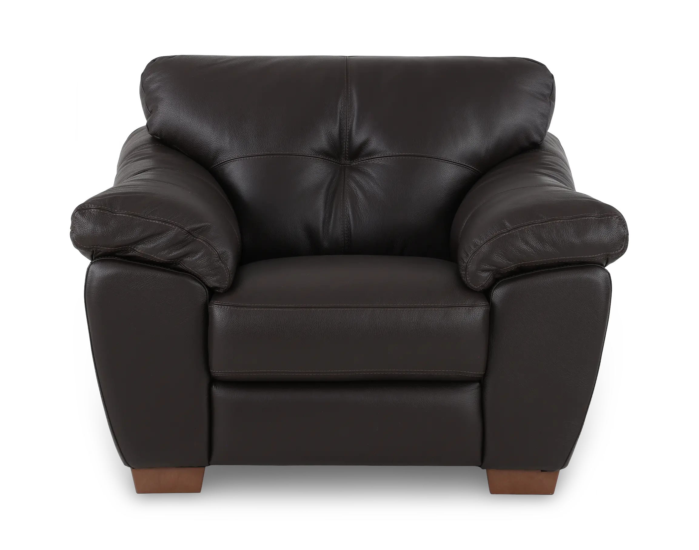 Clay Dark Brown Leather Chair-4