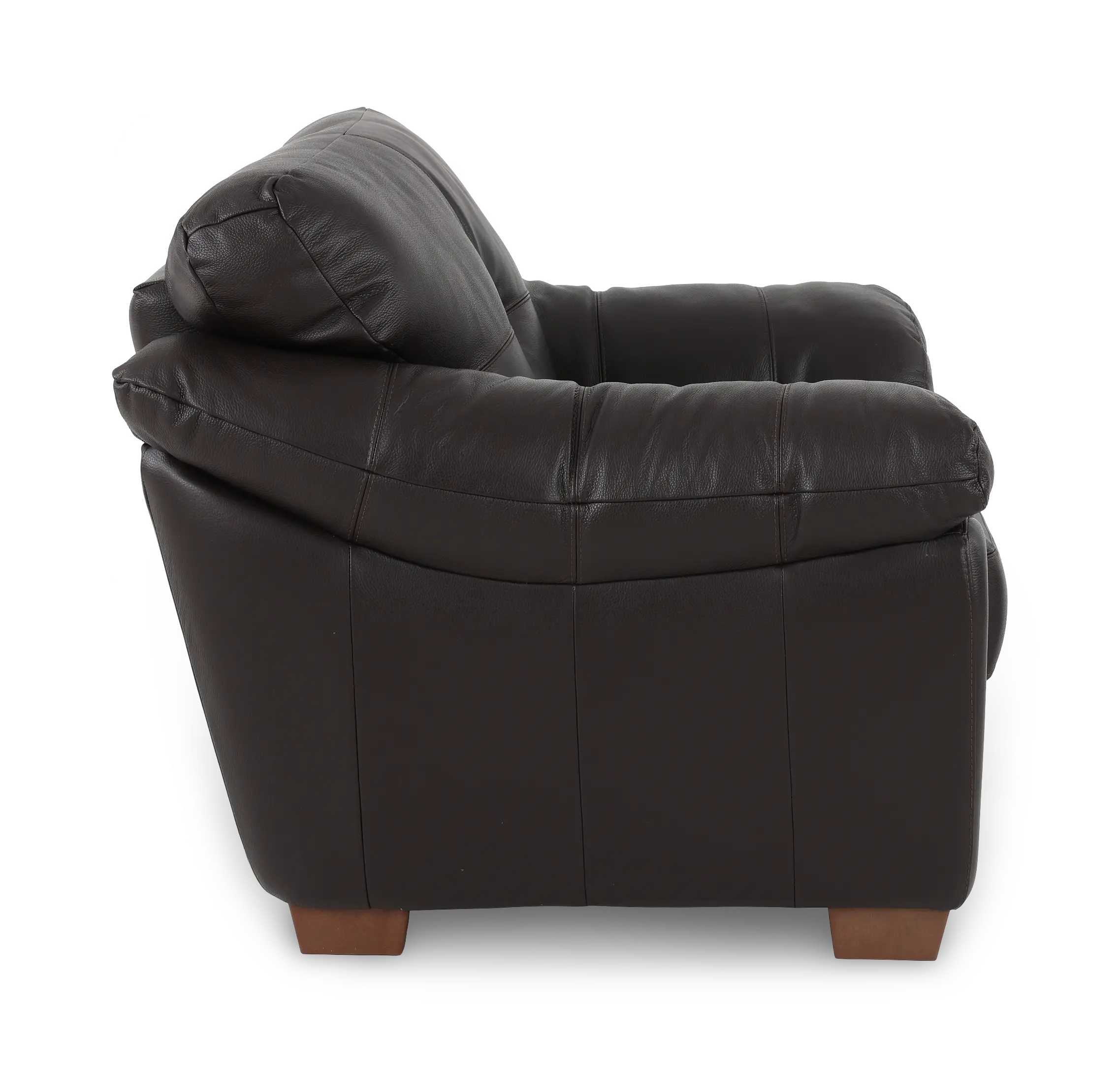Clay Dark Brown Leather Chair-5