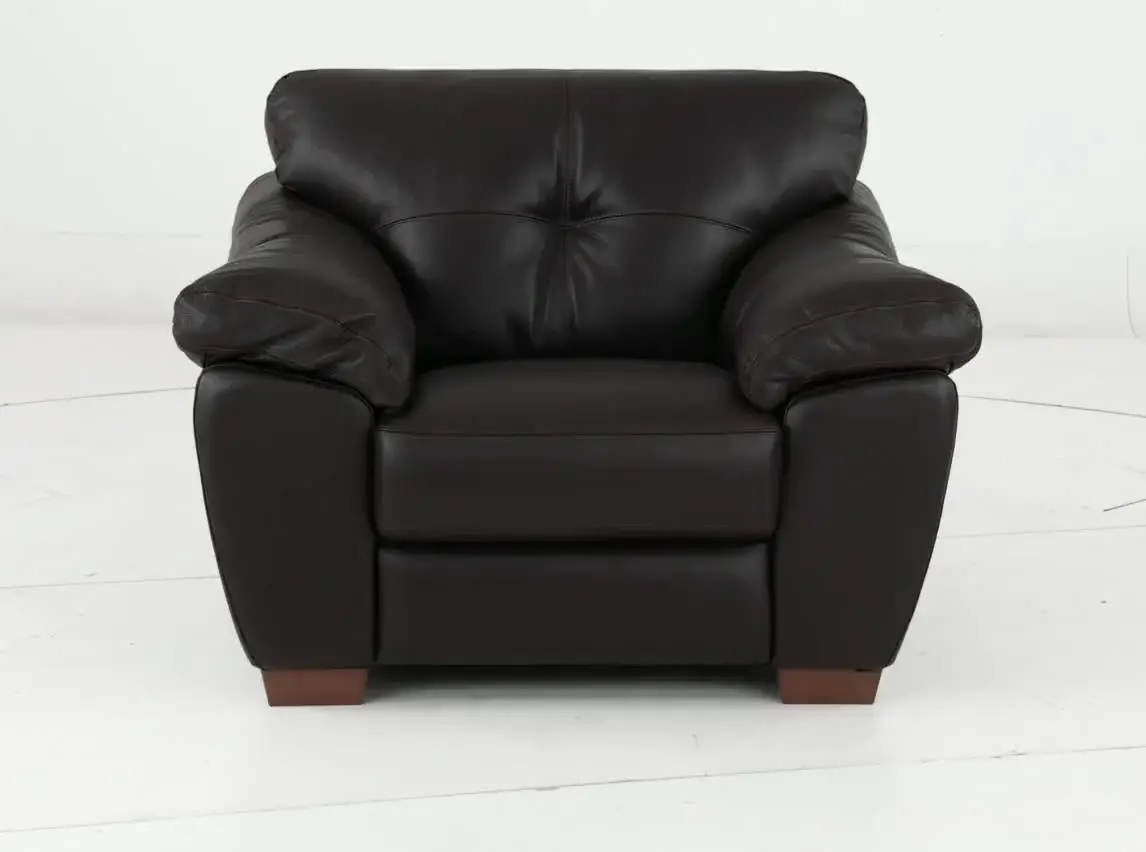 Clay Dark Brown Leather Chair-9
