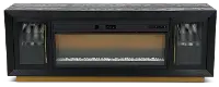 Montrose Black and Gold Fireplace Mantle