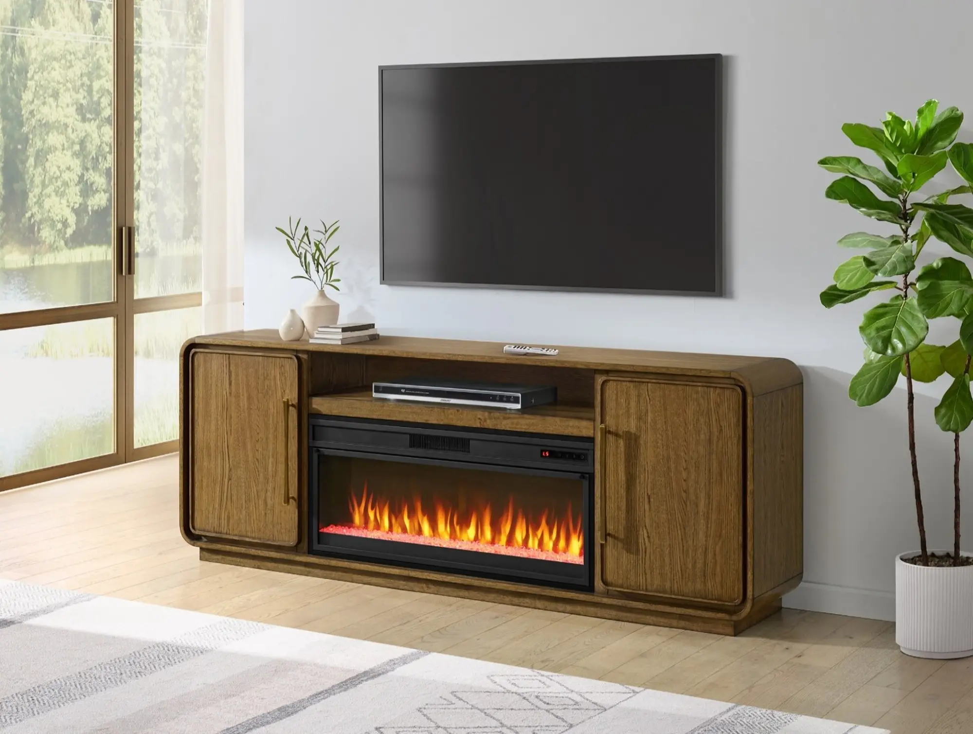 Barrique Brown Fireplace Mantle | RC Willey