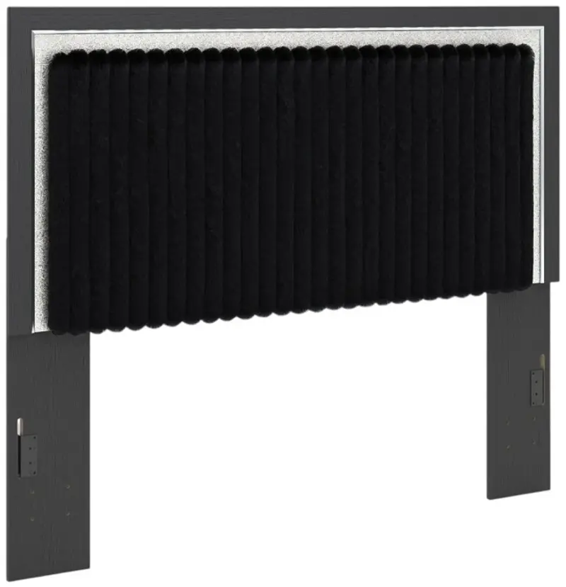Zinus Black Sparkle Queen Headboard