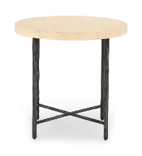 6820-80116-00 Bennett Black and Tan Side Table