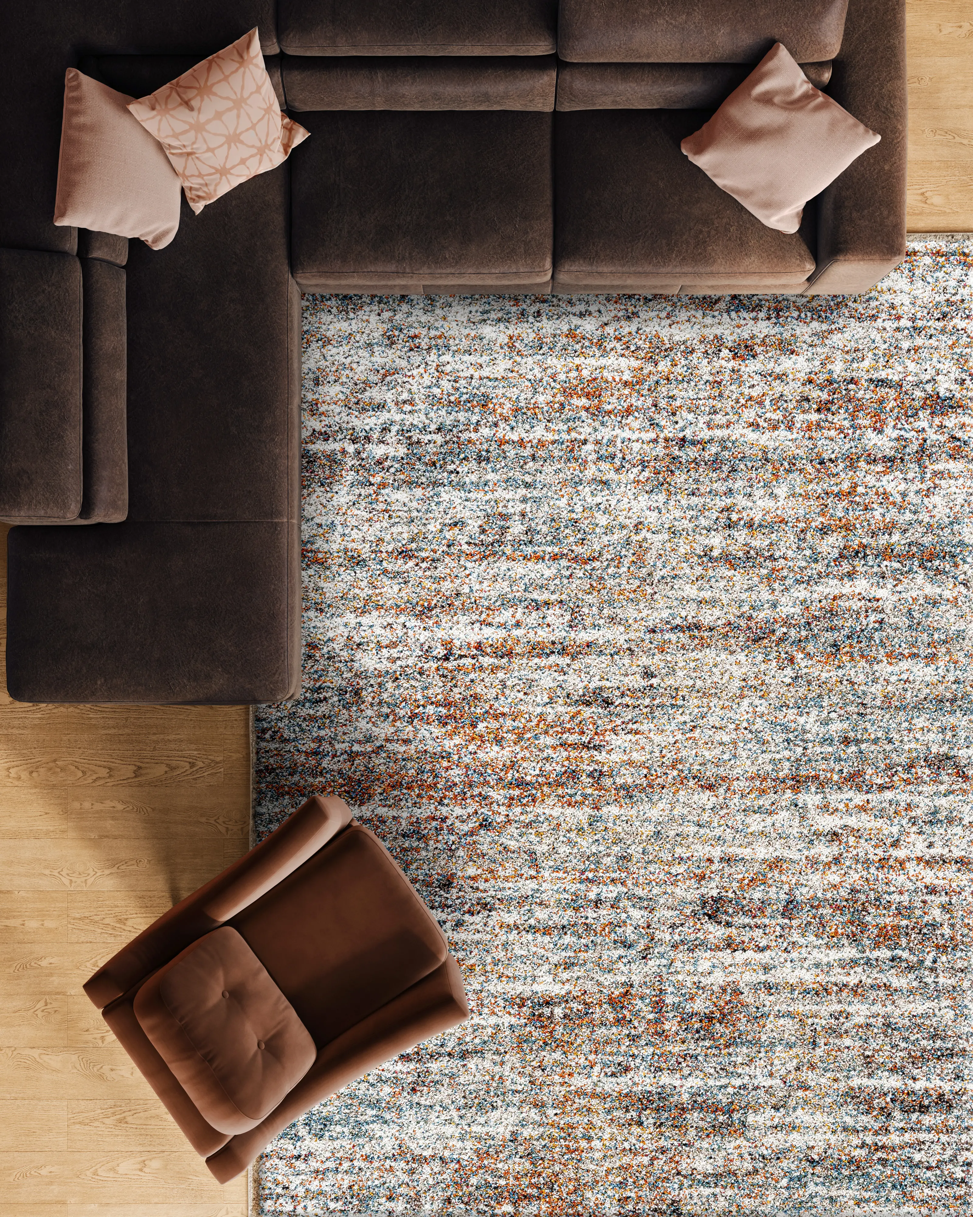 Granada 8 x 10 Teal Multicolor Area Rug-6