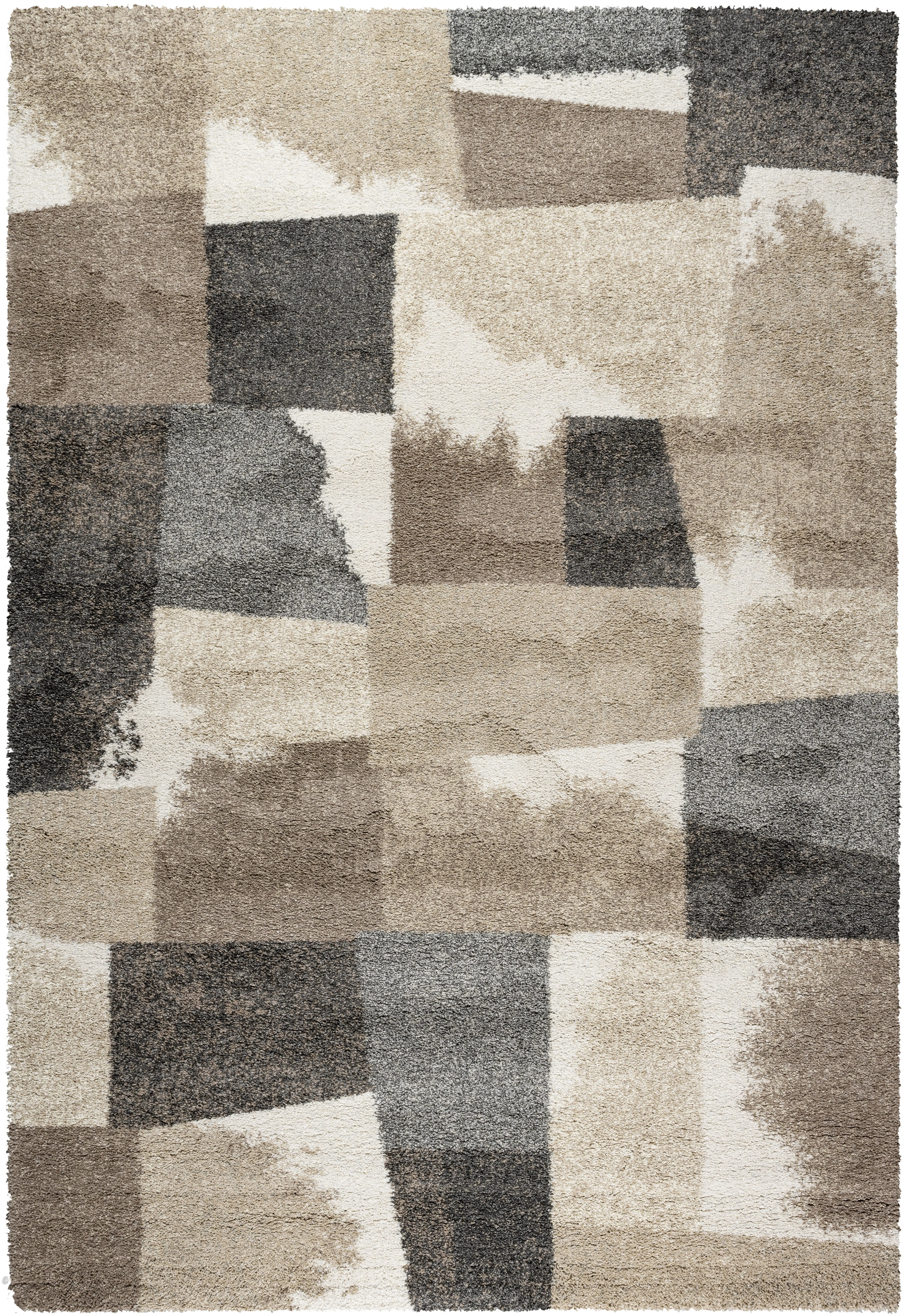 Granada 5 x 8 Neutral Patchwork Area Rug-1