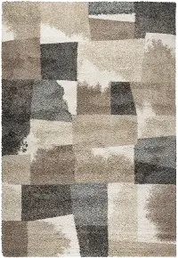 Granada 8 x 10 Neutral Patchwork Area Rug