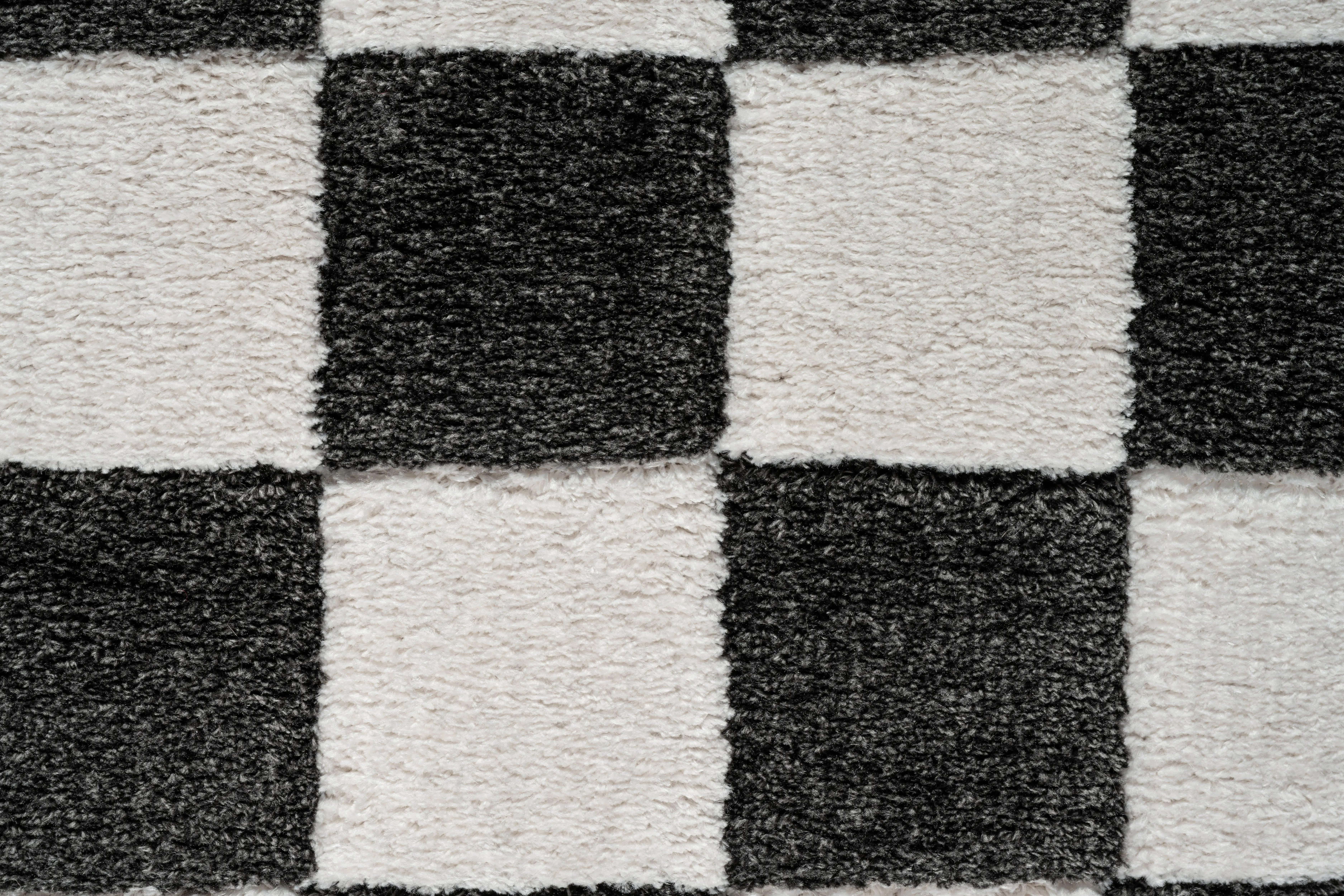 Nube 5 x 8 Checkerboard Black Area Rug-8
