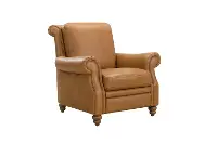 Pentos Saddle Brown Leather Power Recliner