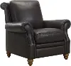 Pentos Dark Brown Leather Power Recliner