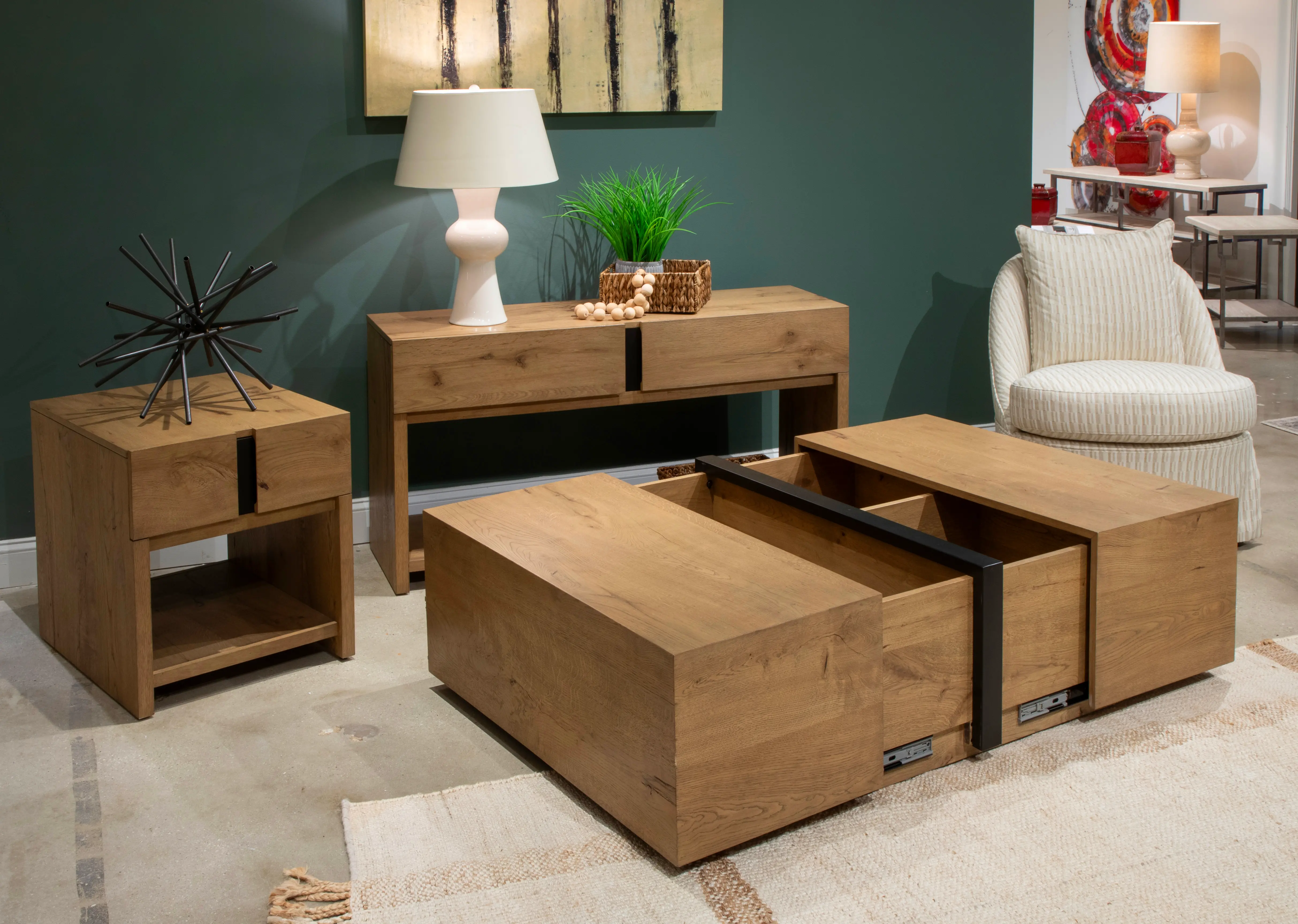 Ripley Brown Coffee Table-11