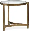 Cassidy Glass and Stone End Table