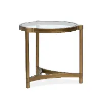 Cassidy Metal and Glass End Table
