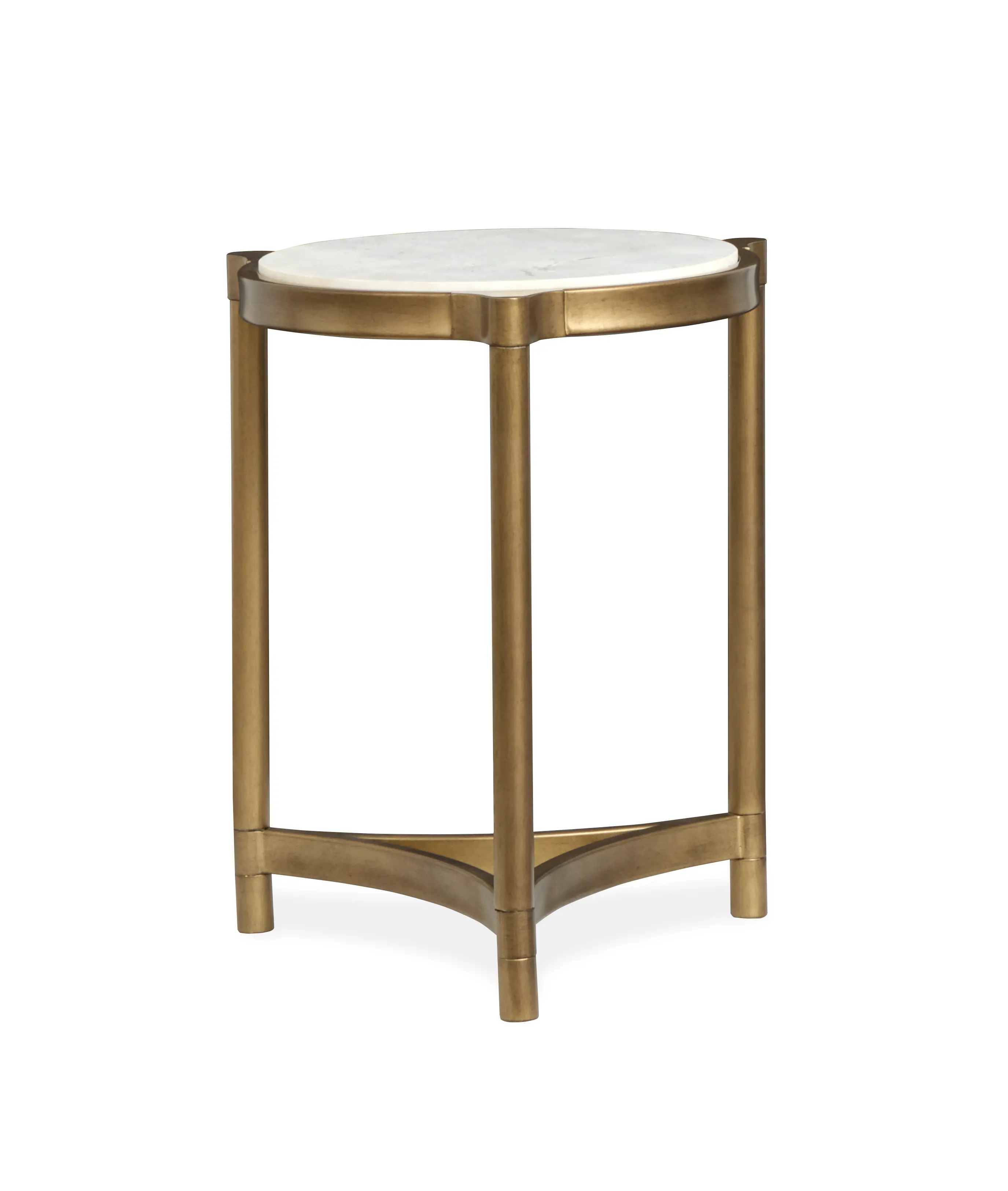 Cassidy Stone and Brass Accent Table-1