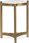 Cassidy Stone and Brass Accent Table